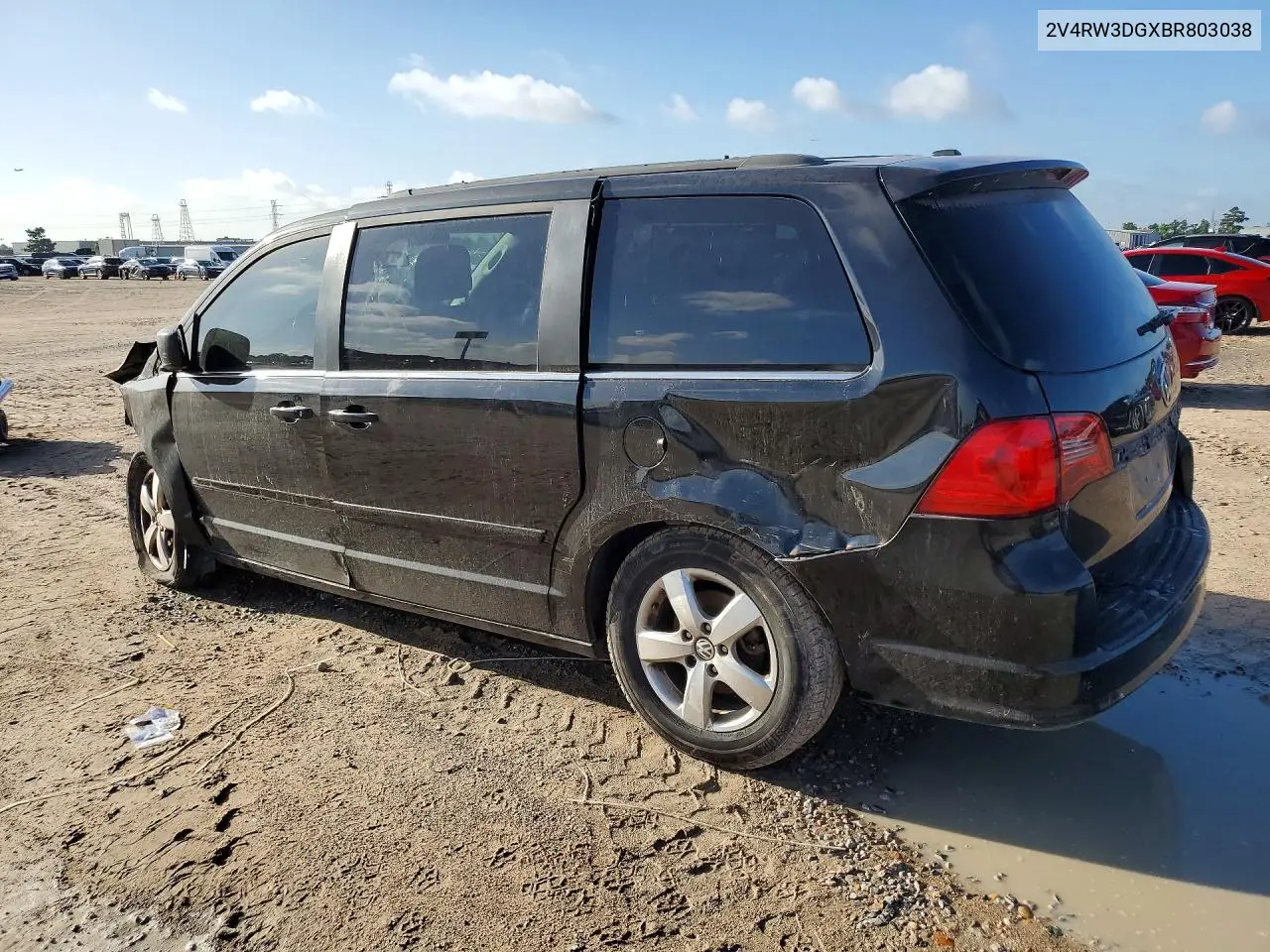 2011 Volkswagen Routan Se VIN: 2V4RW3DGXBR803038 Lot: 60401646