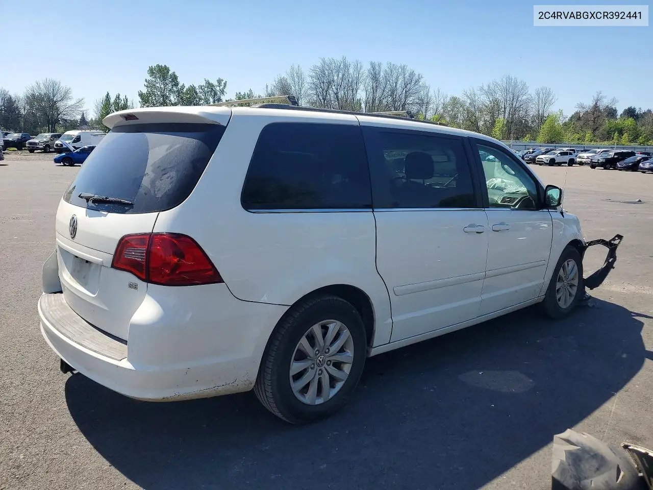 2012 Volkswagen Routan Se VIN: 2C4RVABGXCR392441 Lot: 48545936