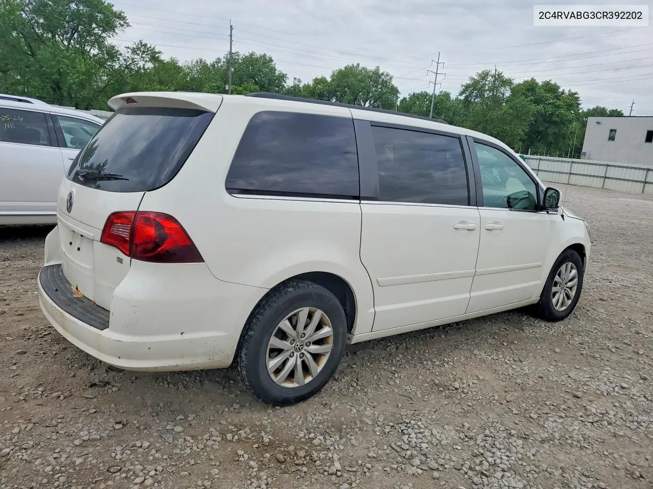 2012 Volkswagen Routan Se VIN: 2C4RVABG3CR392202 Lot: 54135576