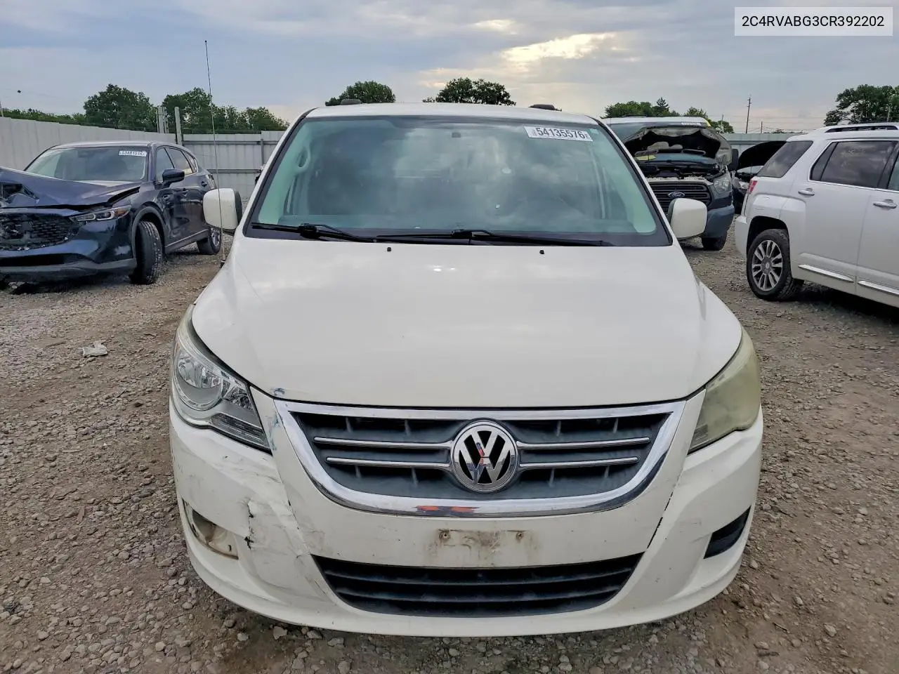 2012 Volkswagen Routan Se VIN: 2C4RVABG3CR392202 Lot: 54135576