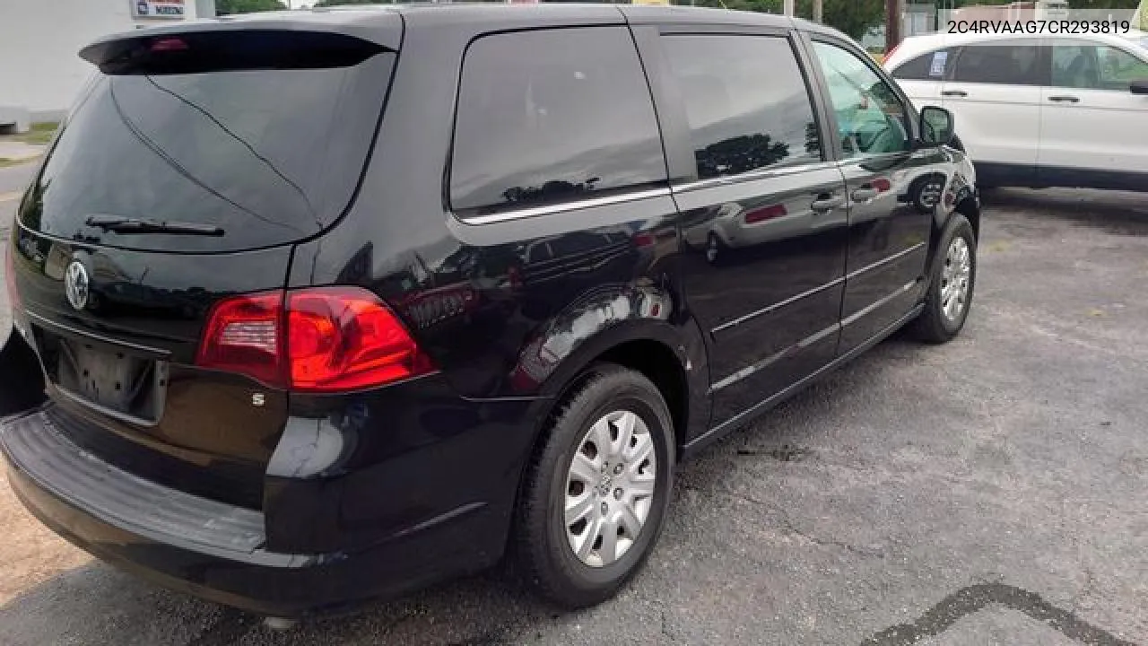 2012 Volkswagen Routan S VIN: 2C4RVAAG7CR293819 Lot: 56058762