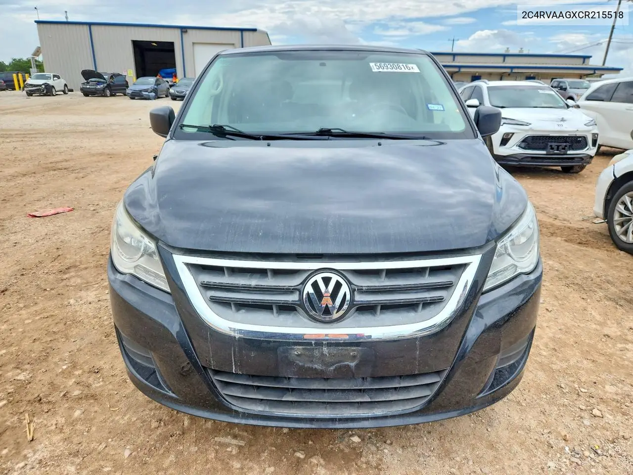 2012 Volkswagen Routan S VIN: 2C4RVAAGXCR215518 Lot: 56930816