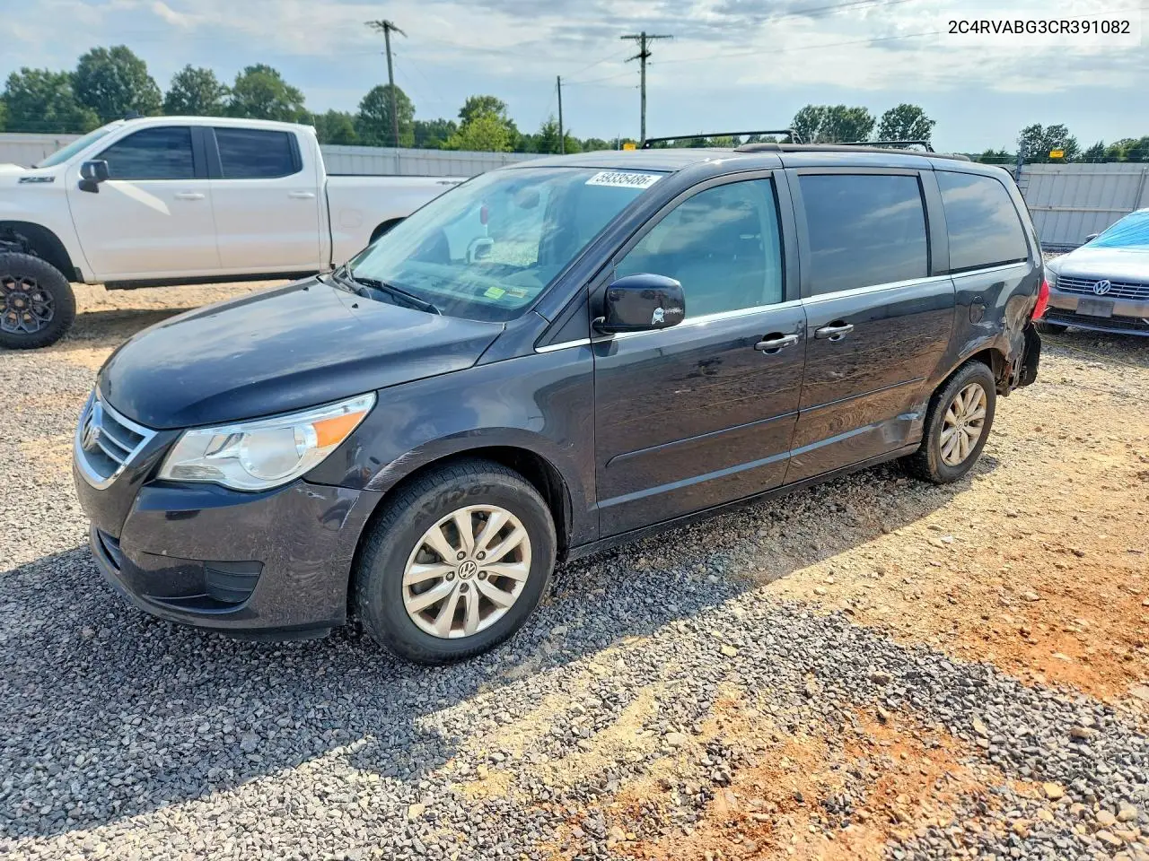 2012 Volk Routan Se VIN: 2C4RVABG3CR391082 Lot: 59335486