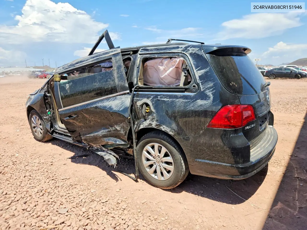 2012 Volkswagen Routan Se VIN: 2C4RVABG8CR151946 Lot: 59994246