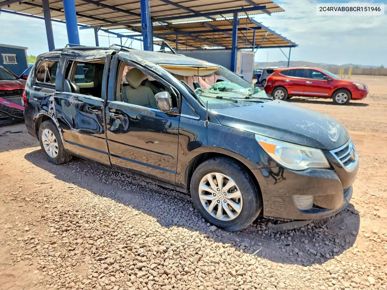 2012 Volkswagen Routan Se VIN: 2C4RVABG8CR151946 Lot: 59994246