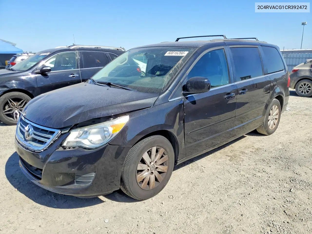2012 Volkswagen Routan Sel VIN: 2C4RVACG1CR392472 Lot: 60016266