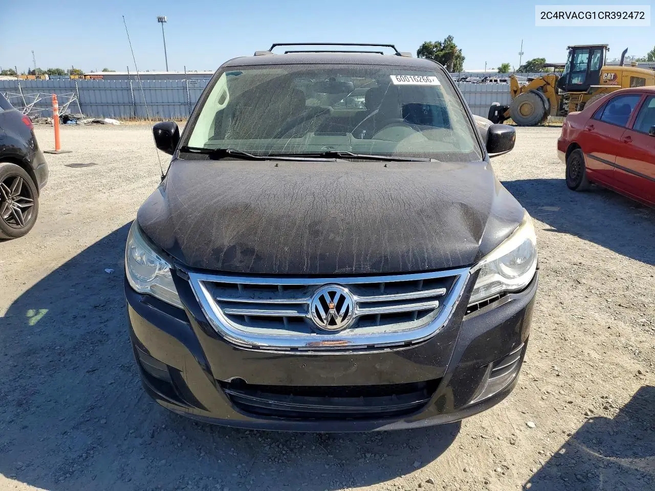 2012 Volkswagen Routan Sel VIN: 2C4RVACG1CR392472 Lot: 60016266