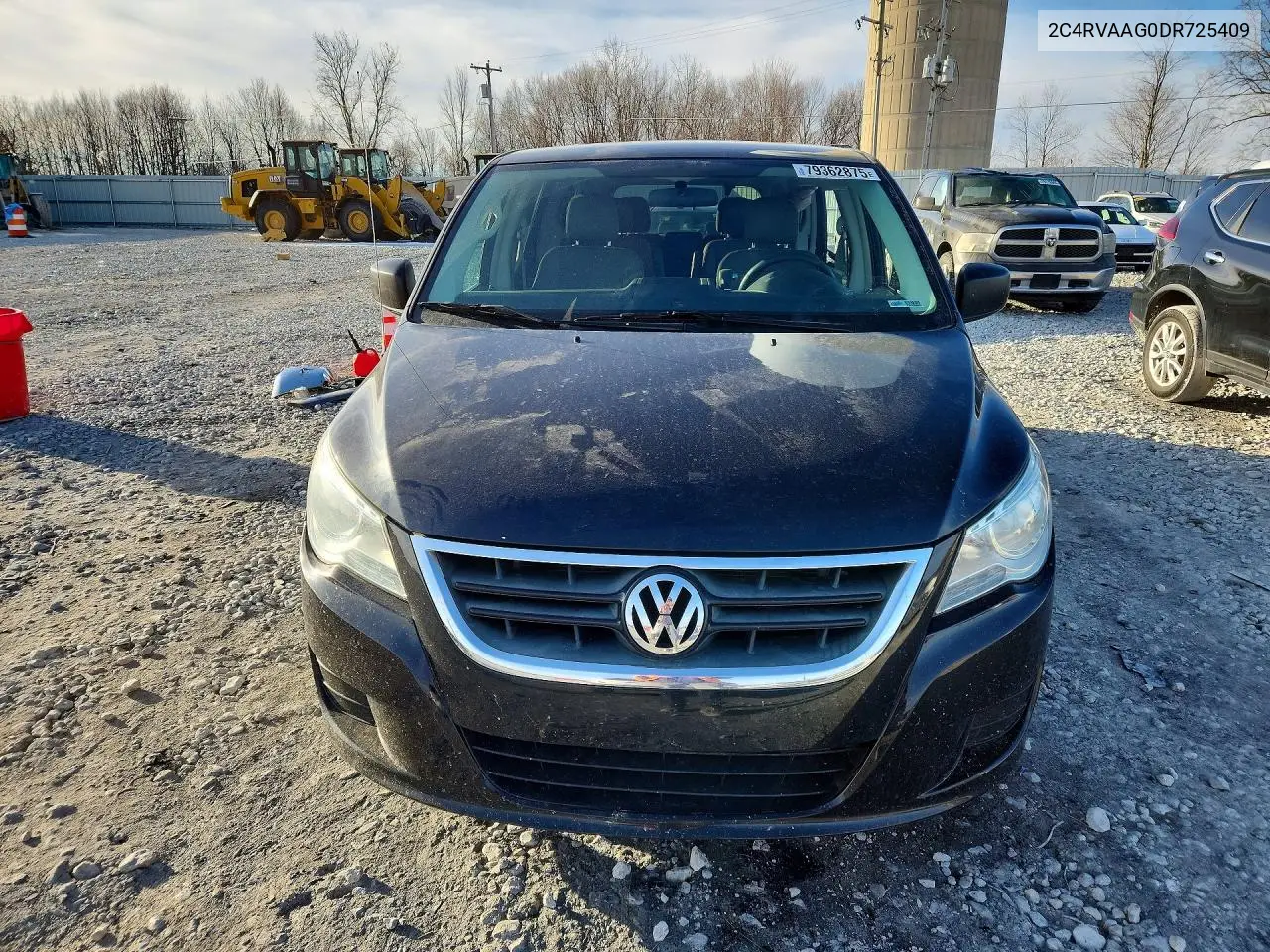 2013 Volkswagen Routan S VIN: 2C4RVAAG0DR725409 Lot: 79362875