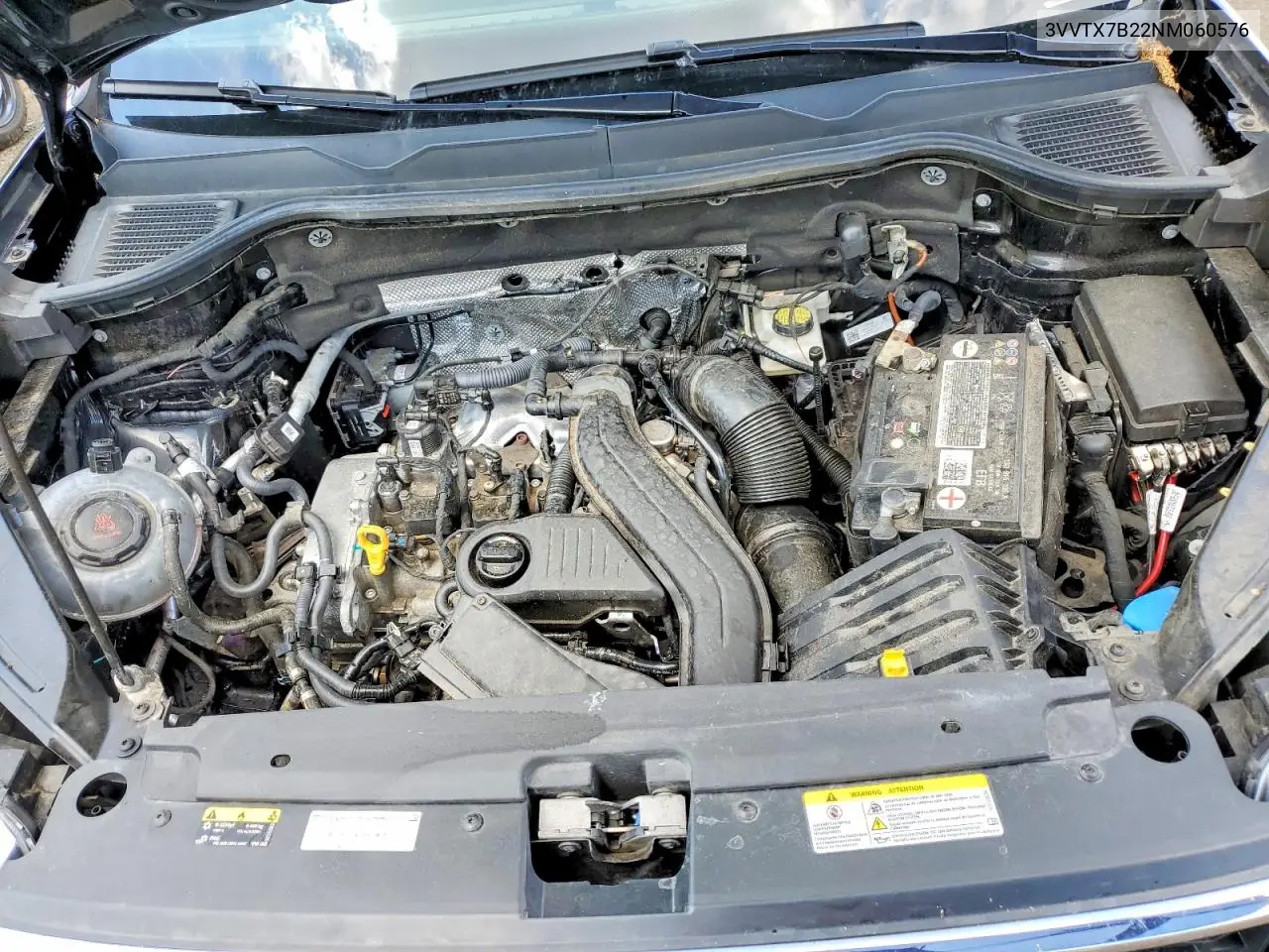 2022 Volkswagen Taos Se VIN: 3VVTX7B22NM060576 Lot: 56184796