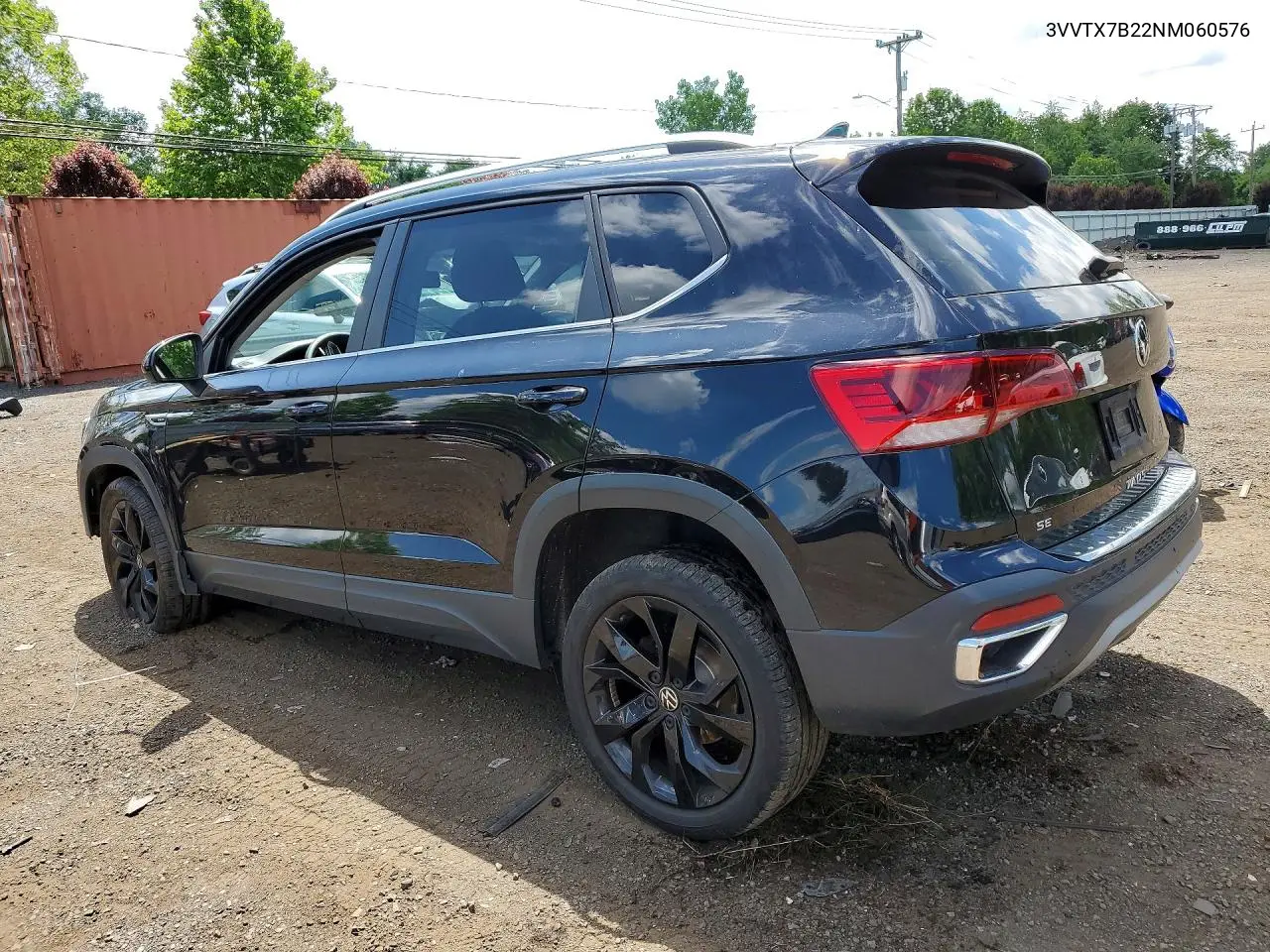 2022 Volkswagen Taos Se VIN: 3VVTX7B22NM060576 Lot: 56184796