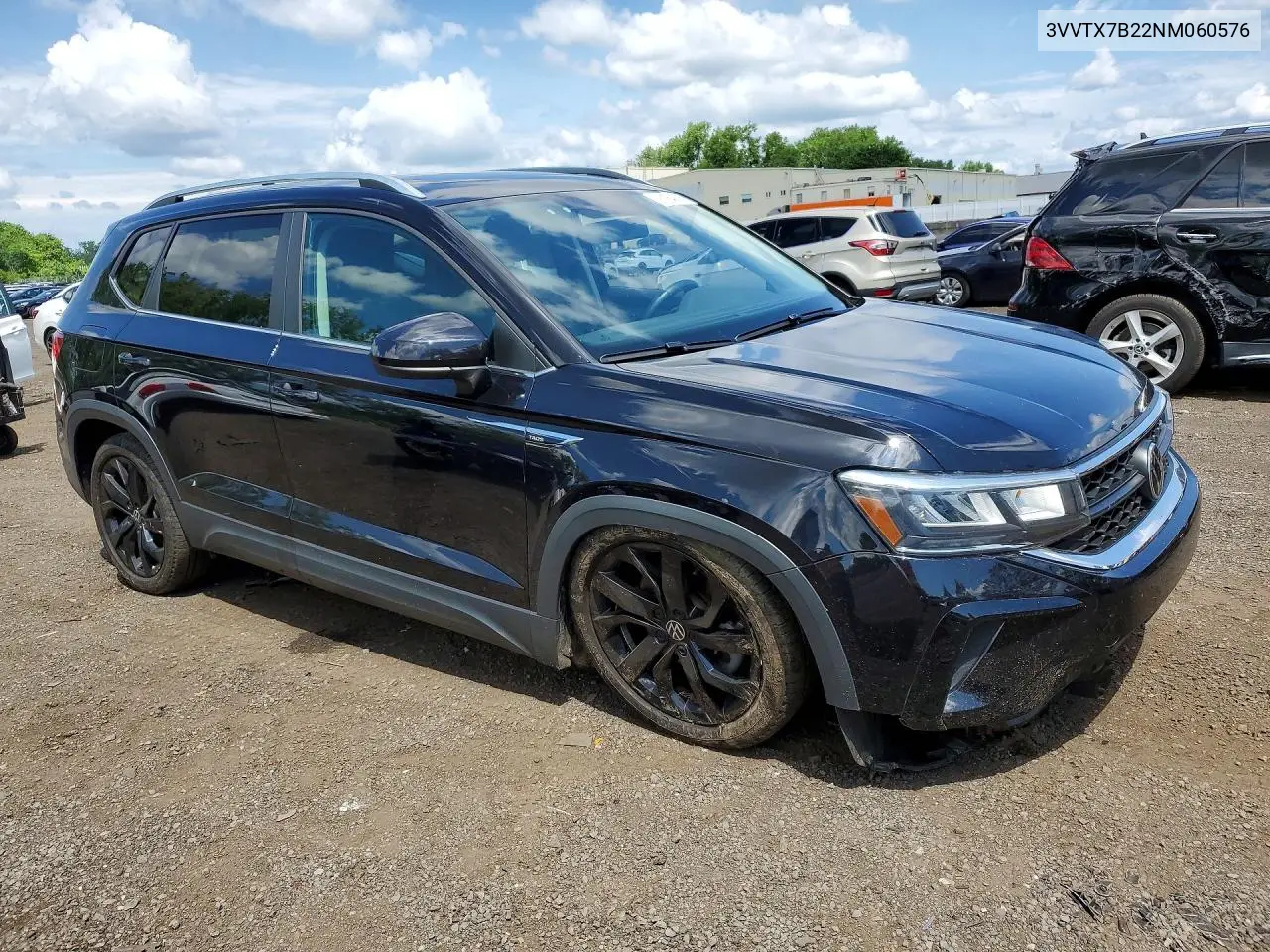2022 Volkswagen Taos Se VIN: 3VVTX7B22NM060576 Lot: 56184796