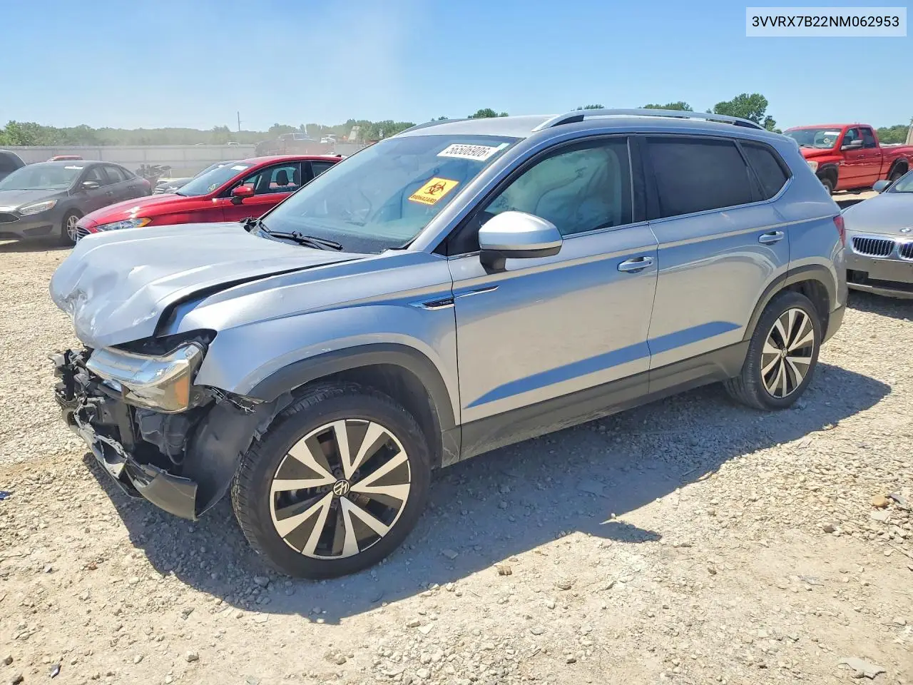 2022 Volkswagen Taos Se VIN: 3VVRX7B22NM062953 Lot: 56506906