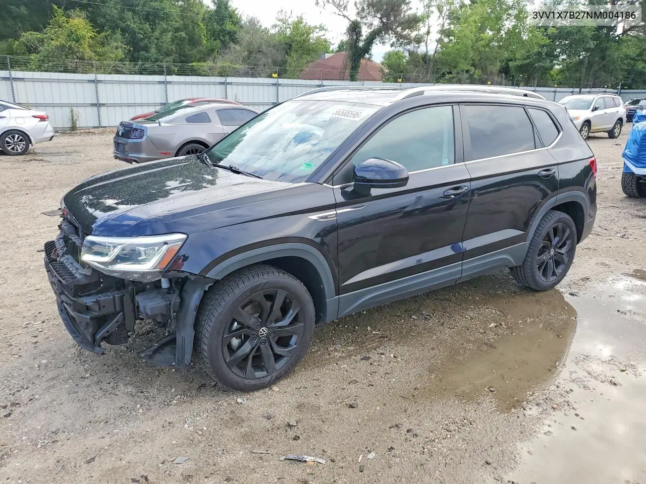 2022 Volkswagen Taos Sel VIN: 3VV1X7B27NM004186 Lot: 56508596