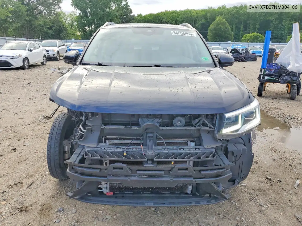 2022 Volkswagen Taos Sel VIN: 3VV1X7B27NM004186 Lot: 56508596