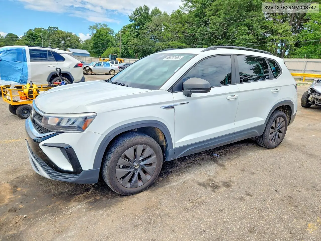 2022 Volkswagen Taos S VIN: 3VVDX7B29NM003747 Lot: 56573196