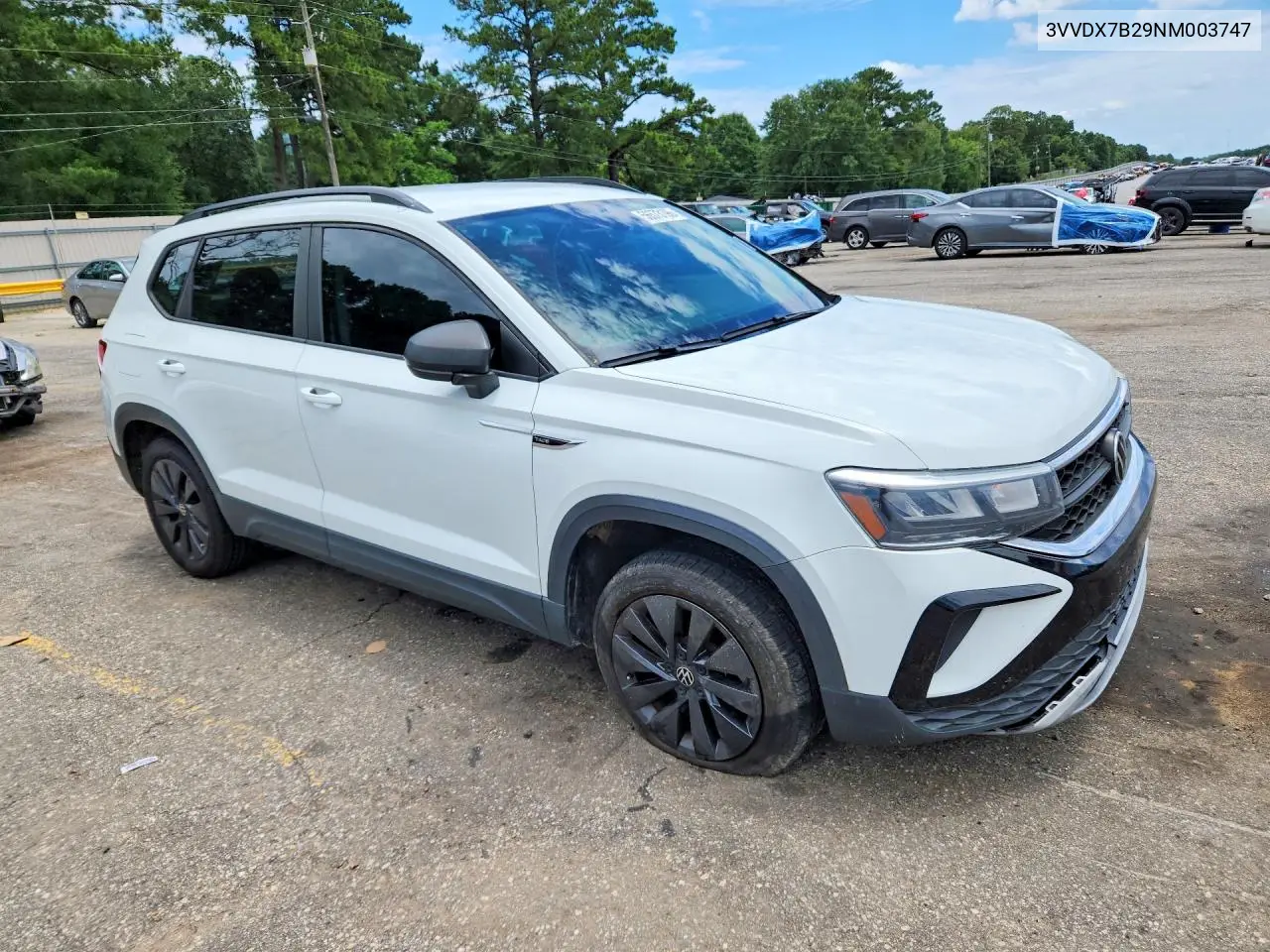 2022 Volkswagen Taos S VIN: 3VVDX7B29NM003747 Lot: 56573196