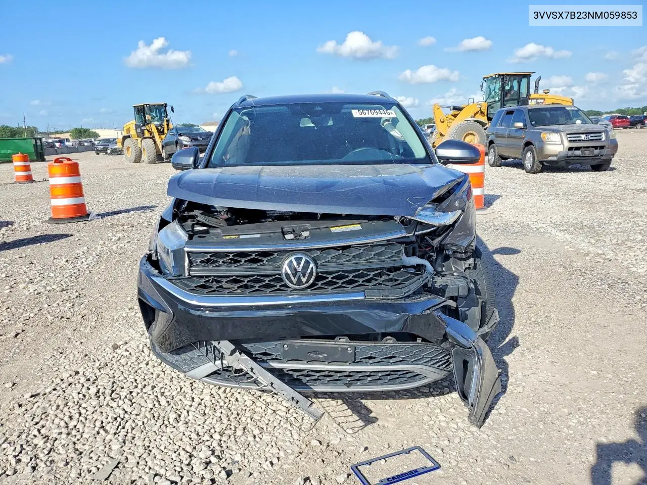 2022 Volkswagen Taos Se VIN: 3VVSX7B23NM059853 Lot: 56769446