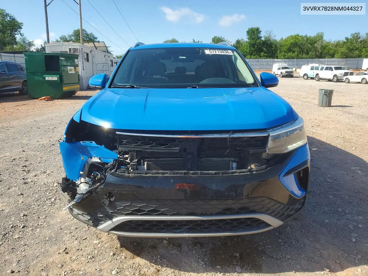 2022 Volkswagen Taos Se VIN: 3VVRX7B28NM044327 Lot: 57213036