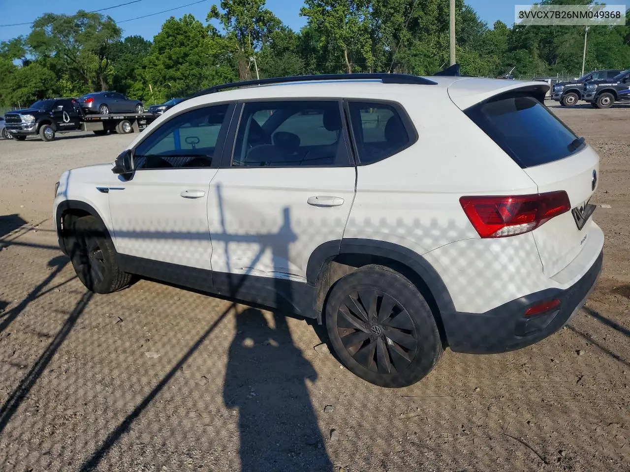 2022 Volkswagen Taos S VIN: 3VVCX7B26NM049368 Lot: 57418826
