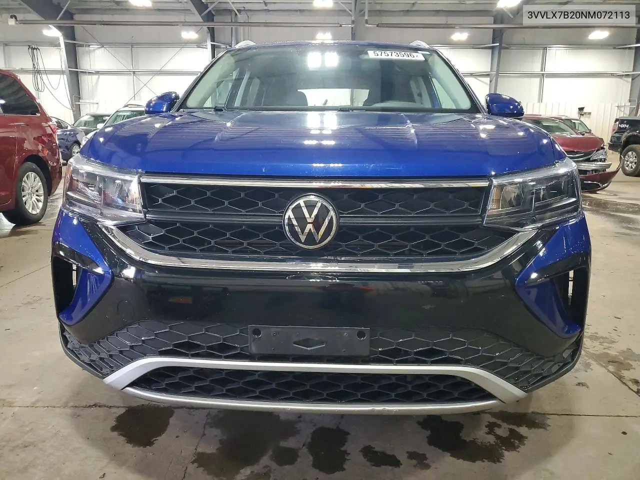 2022 Volkswagen Taos Se Iq Drive VIN: 3VVLX7B20NM072113 Lot: 57573596