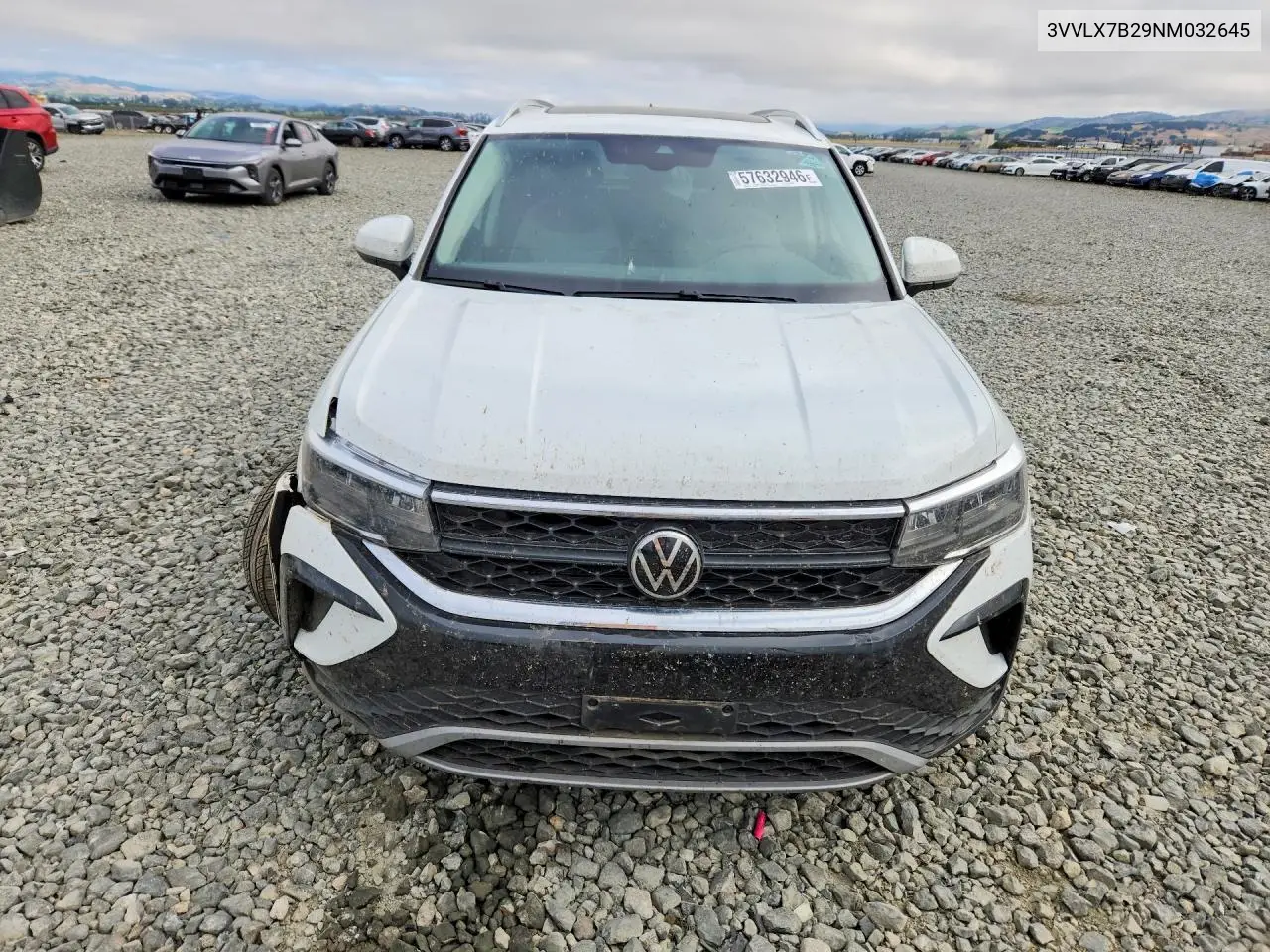 2022 Volkswagen Taos Se Iq Drive VIN: 3VVLX7B29NM032645 Lot: 57632946