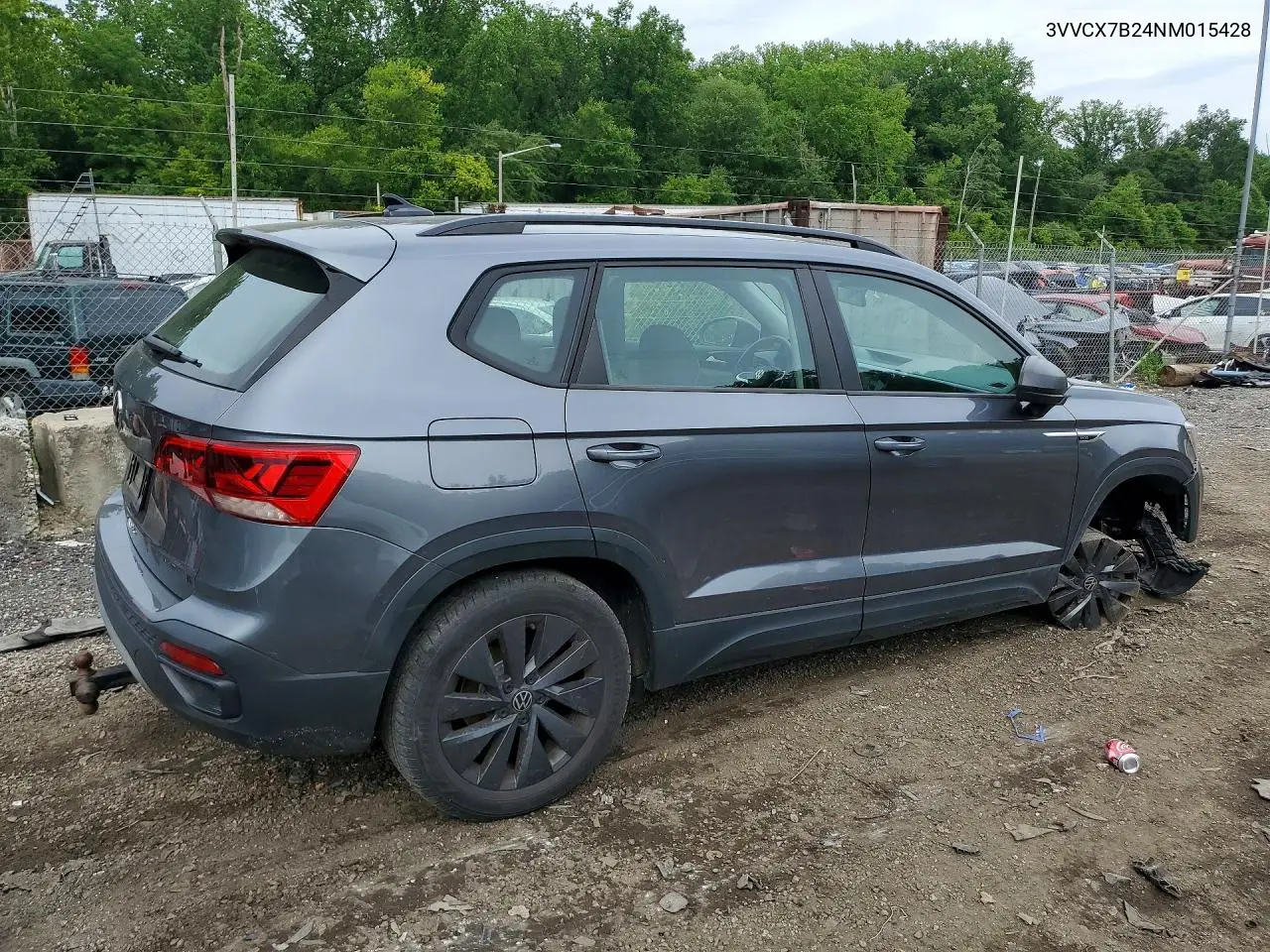 2022 Volkswagen Taos S VIN: 3VVCX7B24NM015428 Lot: 58160266