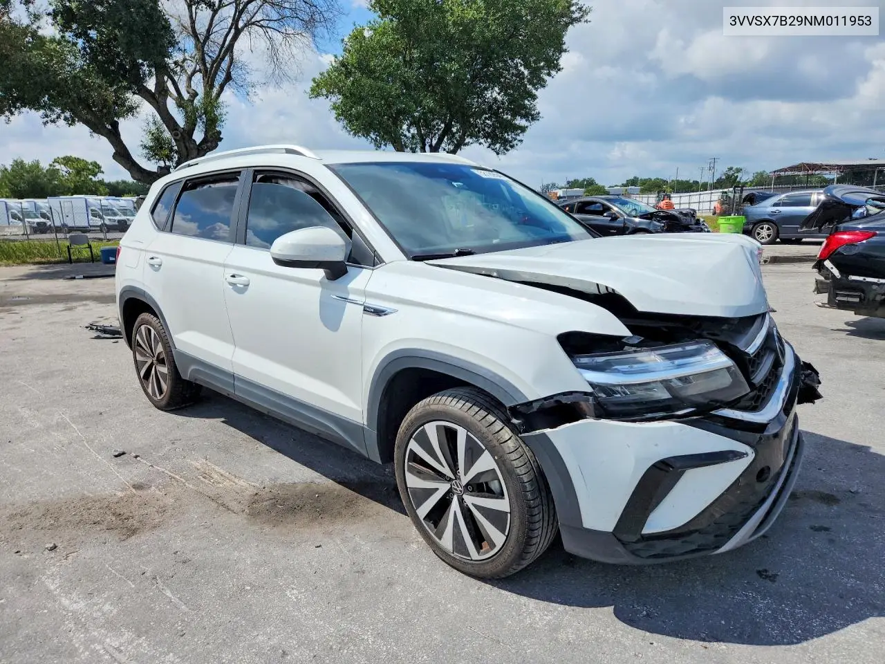 2022 Volkswagen Taos Se VIN: 3VVSX7B29NM011953 Lot: 58189546