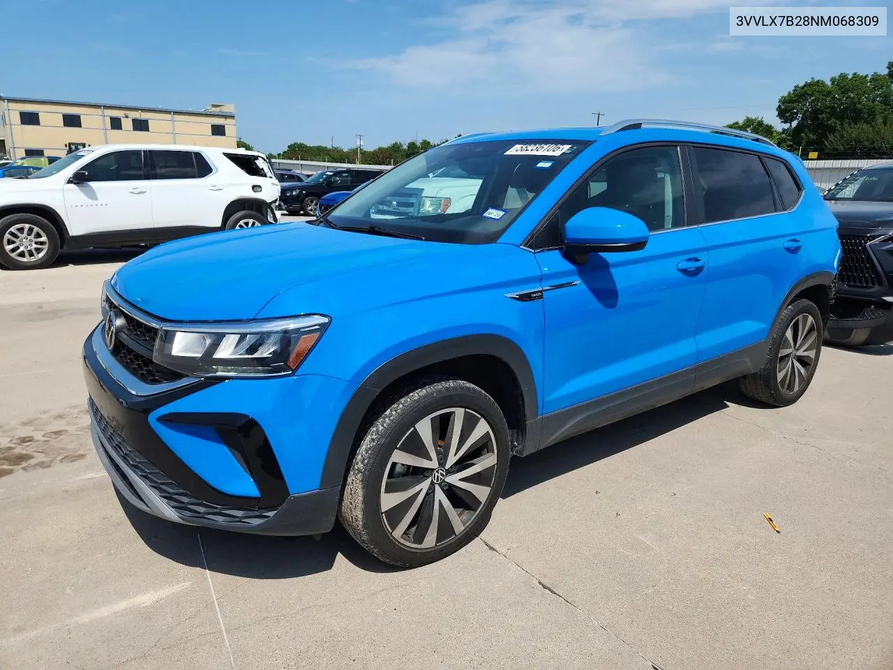 2022 Volkswagen Taos Se Iq Drive VIN: 3VVLX7B28NM068309 Lot: 58236106