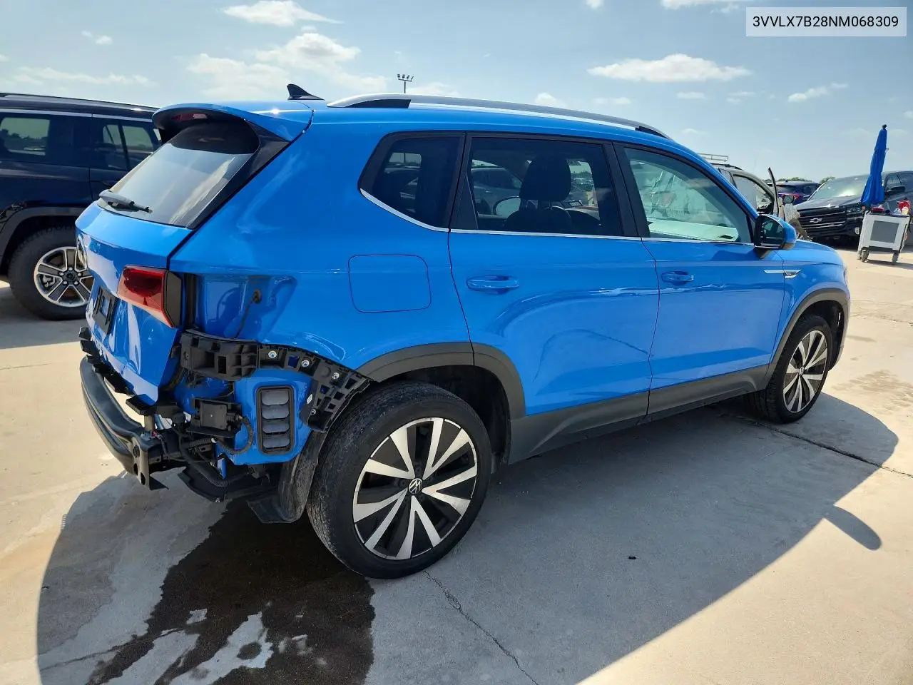 2022 Volkswagen Taos Se Iq Drive VIN: 3VVLX7B28NM068309 Lot: 58236106