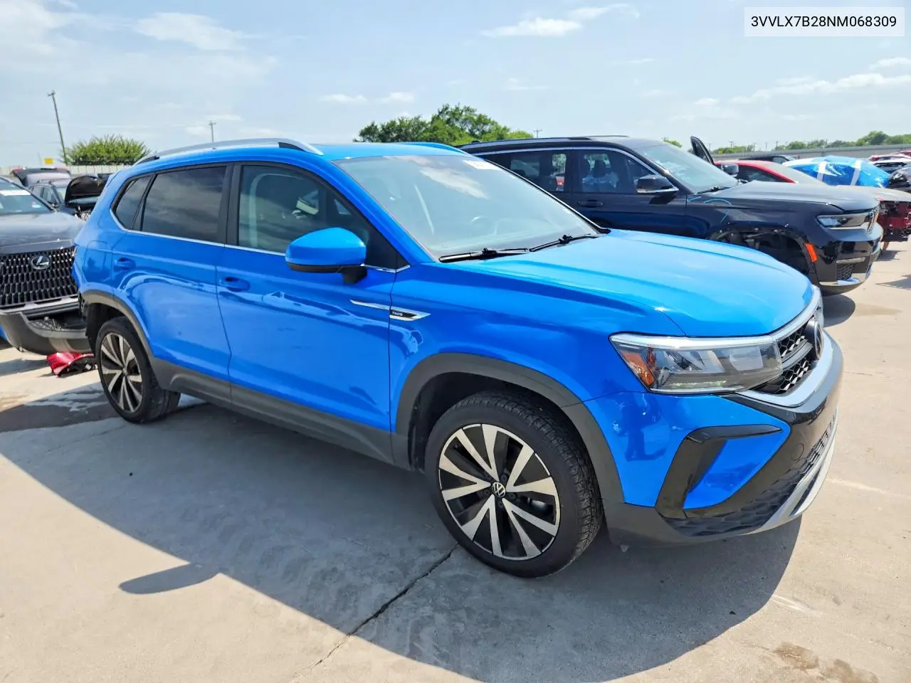 2022 Volkswagen Taos Se Iq Drive VIN: 3VVLX7B28NM068309 Lot: 58236106