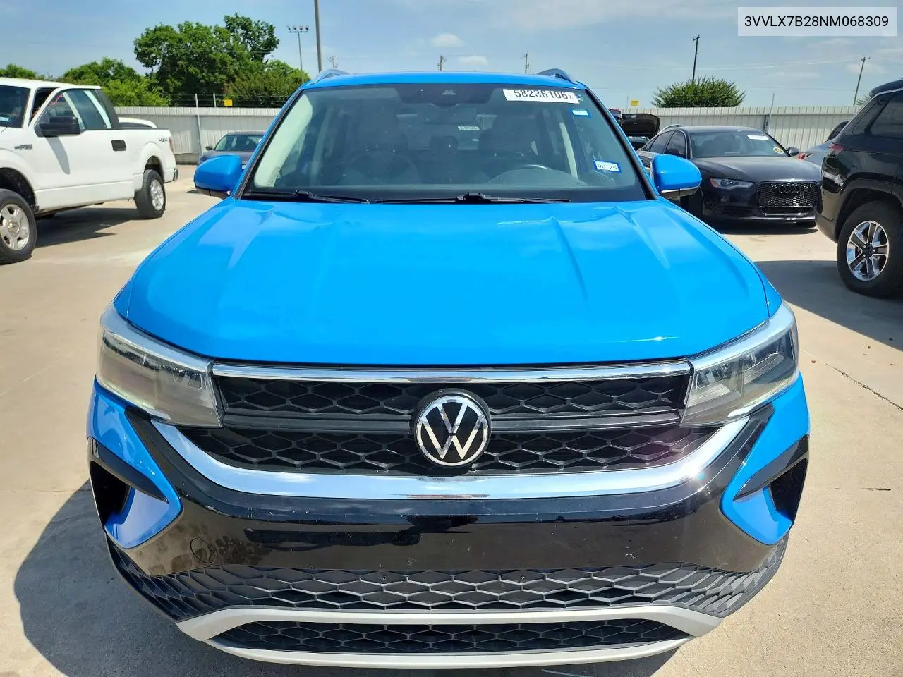 2022 Volkswagen Taos Se Iq Drive VIN: 3VVLX7B28NM068309 Lot: 58236106