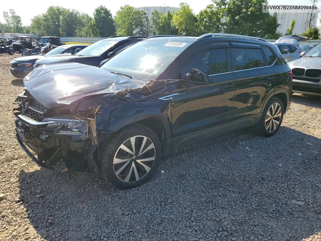2022 Volkswagen Taos Se VIN: 3VVWX7B2XNM098456 Lot: 58264056