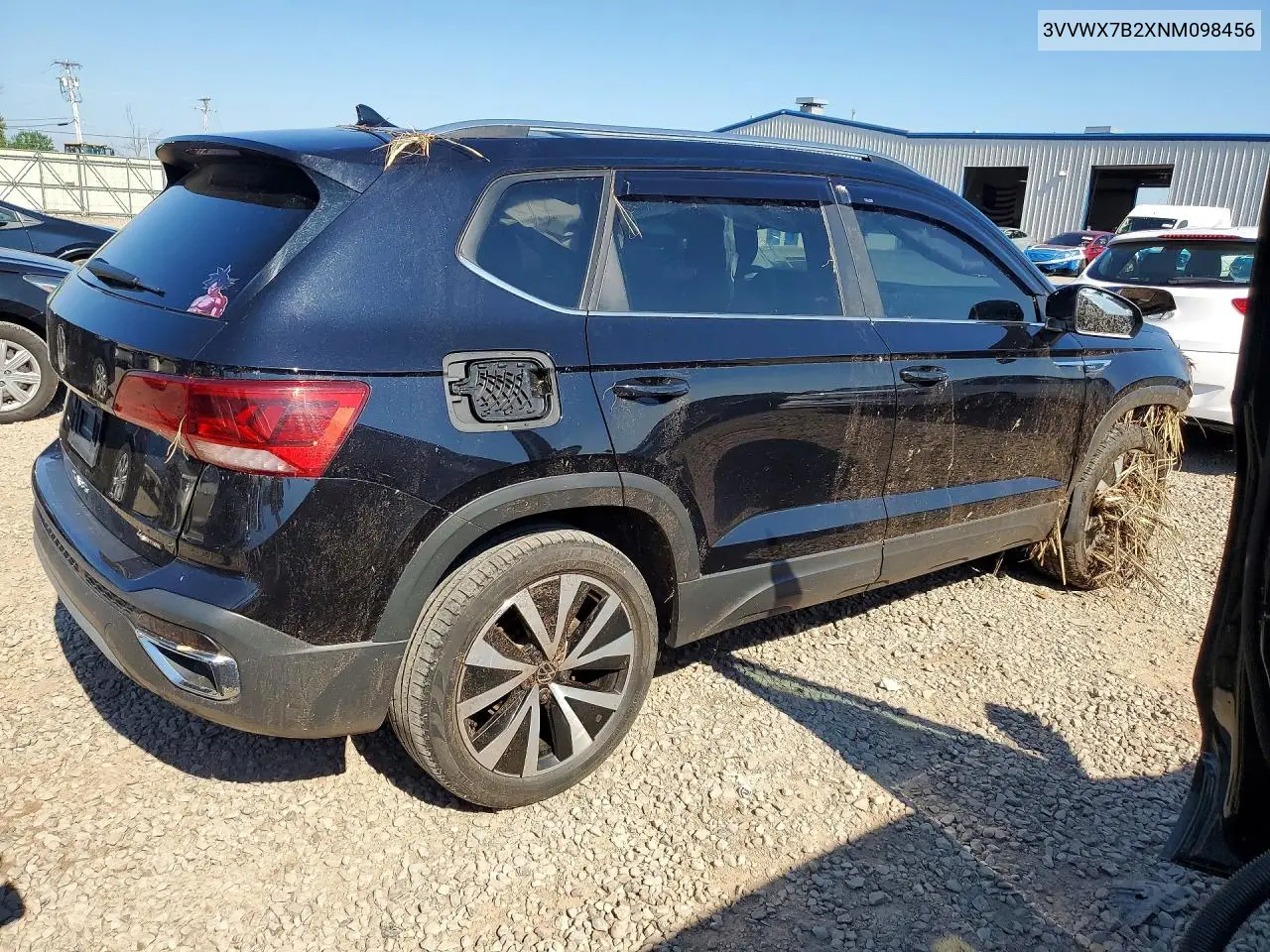 2022 Volkswagen Taos Se VIN: 3VVWX7B2XNM098456 Lot: 58264056