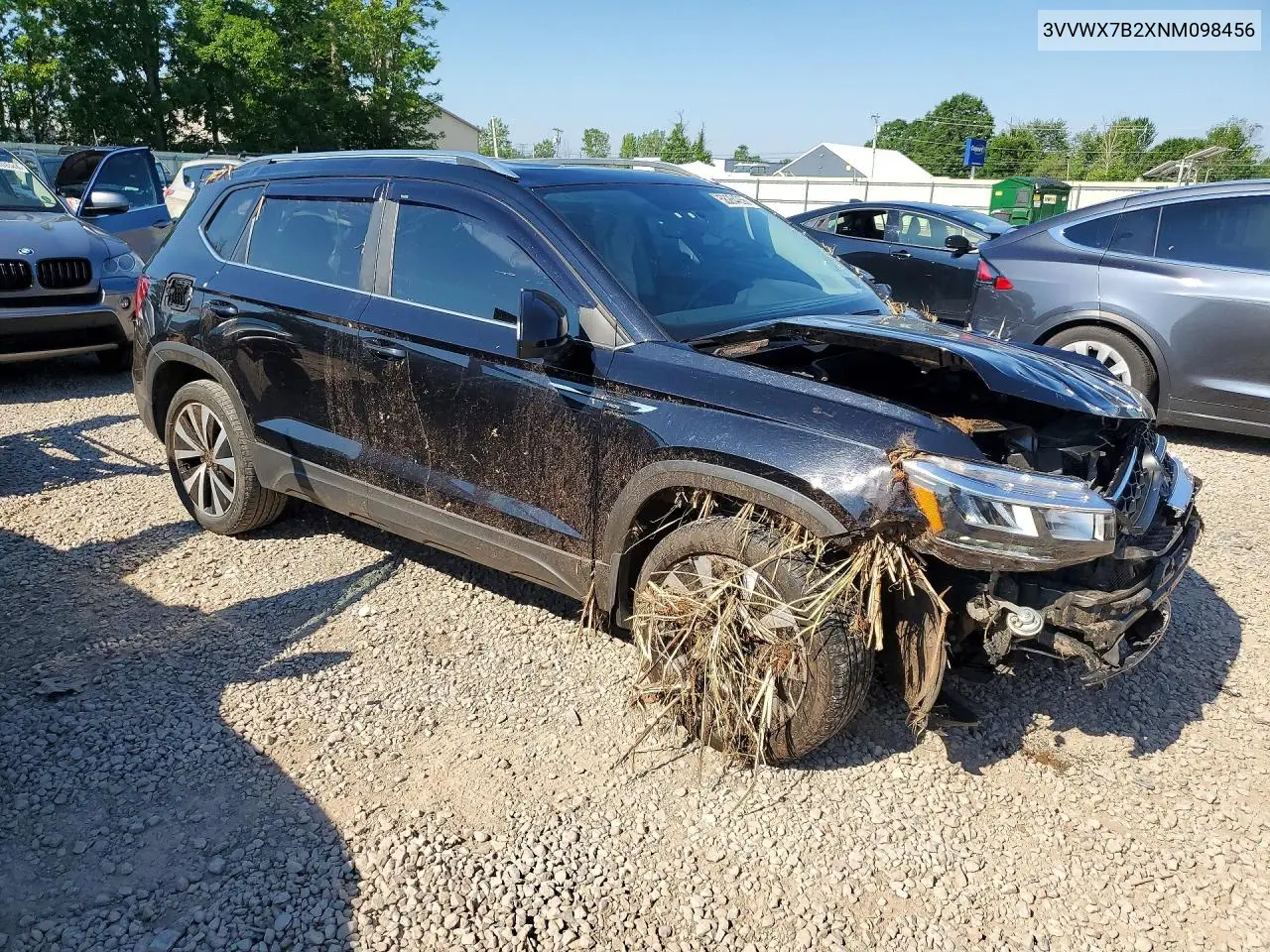 2022 Volkswagen Taos Se VIN: 3VVWX7B2XNM098456 Lot: 58264056