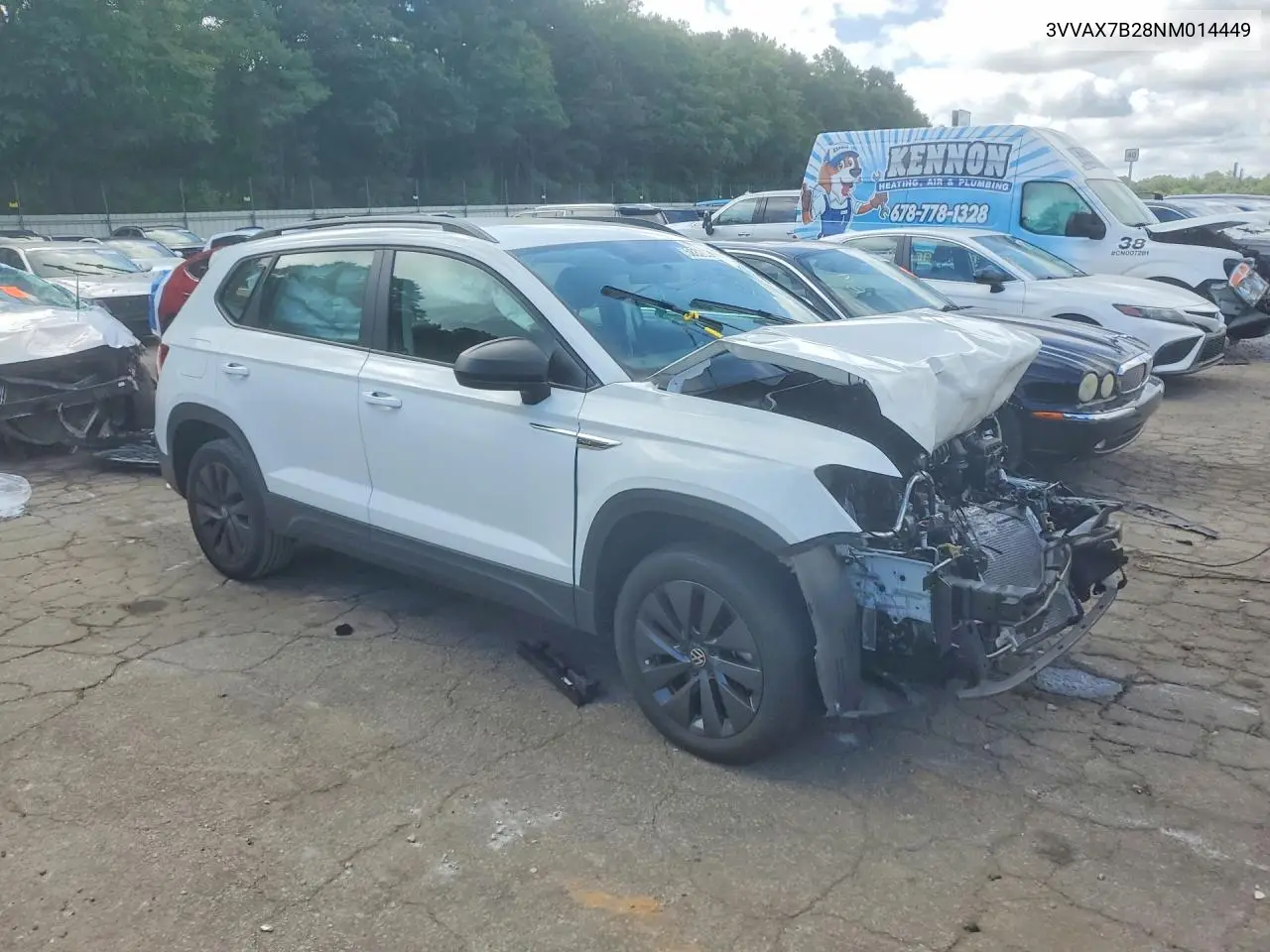 2022 Volkswagen Taos S VIN: 3VVAX7B28NM014449 Lot: 58320306
