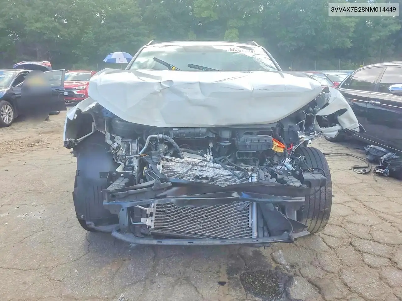 2022 Volkswagen Taos S VIN: 3VVAX7B28NM014449 Lot: 58320306