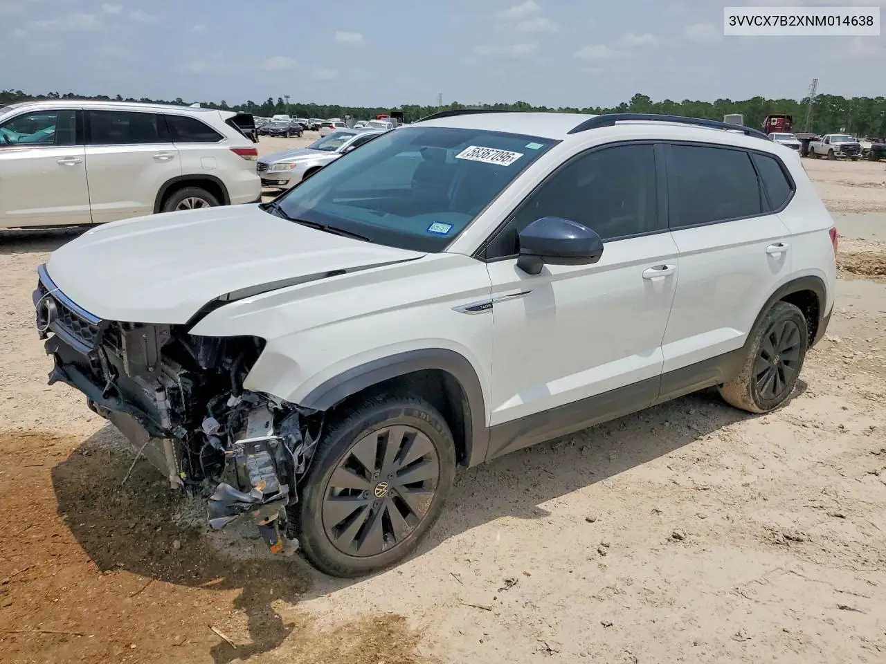 2022 Volkswagen Taos S VIN: 3VVCX7B2XNM014638 Lot: 58367096