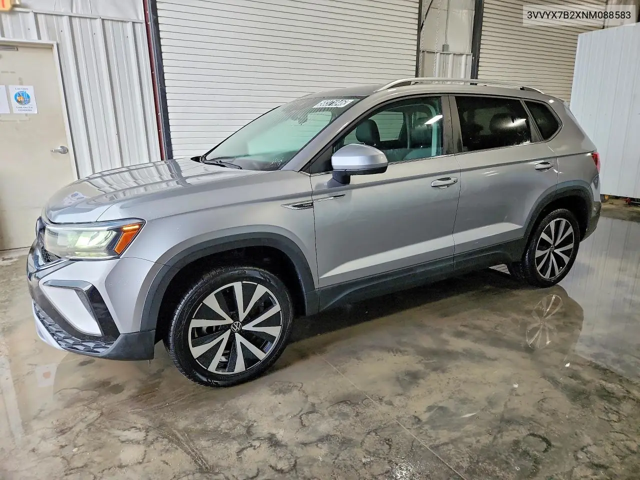 2022 Volkswagen Taos Se VIN: 3VVYX7B2XNM088583 Lot: 58371846