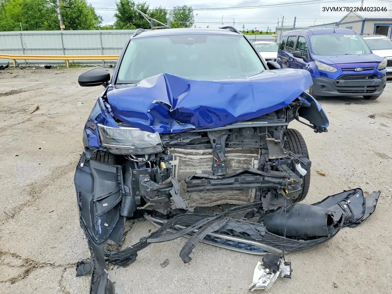 2022 Volkswagen Taos S VIN: 3VVMX7B22NM023046 Lot: 58779826