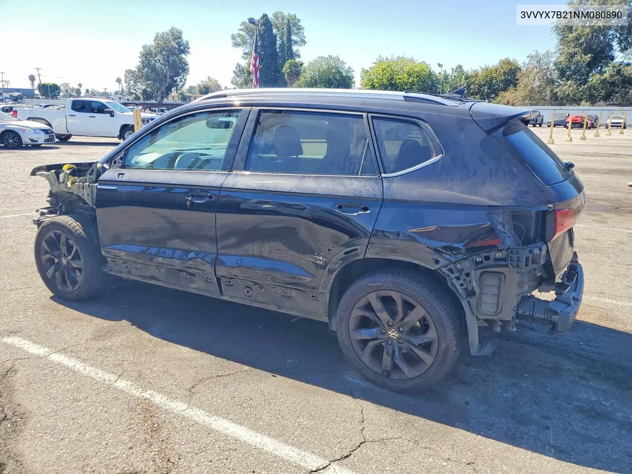 2022 Volkswagen Taos Se VIN: 3VVYX7B21NM080890 Lot: 59254776