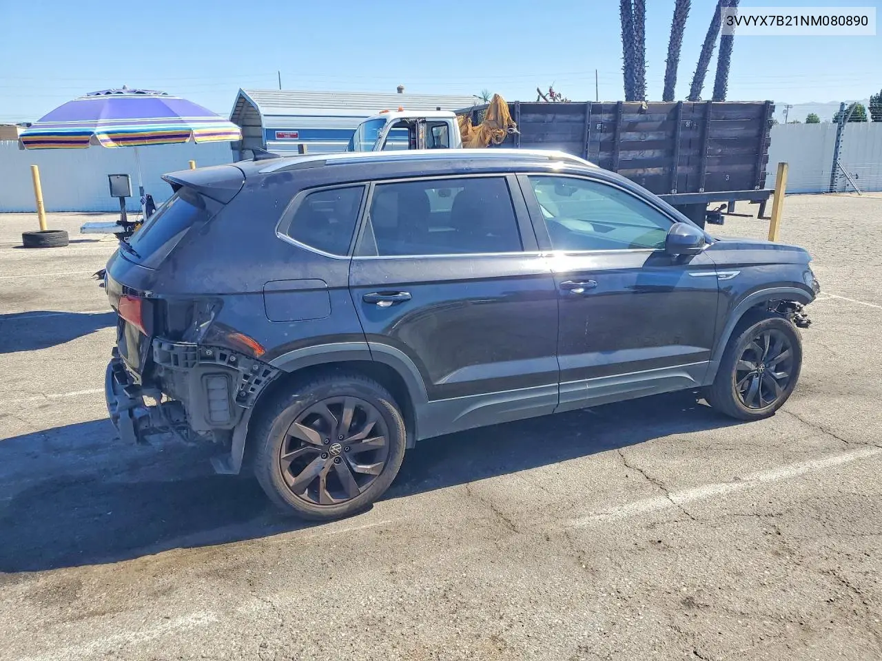 2022 Volkswagen Taos Se VIN: 3VVYX7B21NM080890 Lot: 59254776