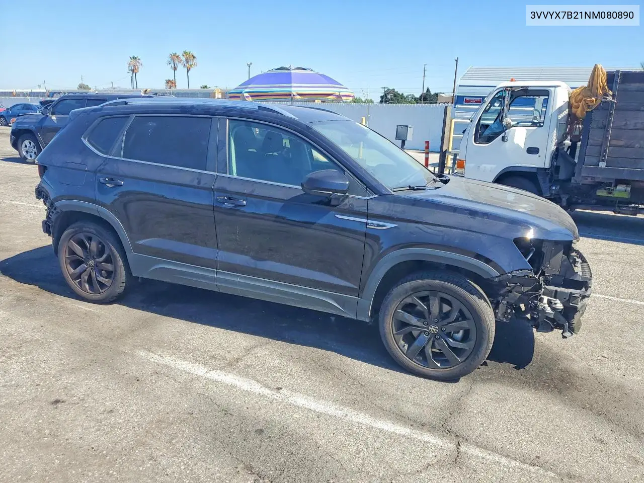 2022 Volkswagen Taos Se VIN: 3VVYX7B21NM080890 Lot: 59254776