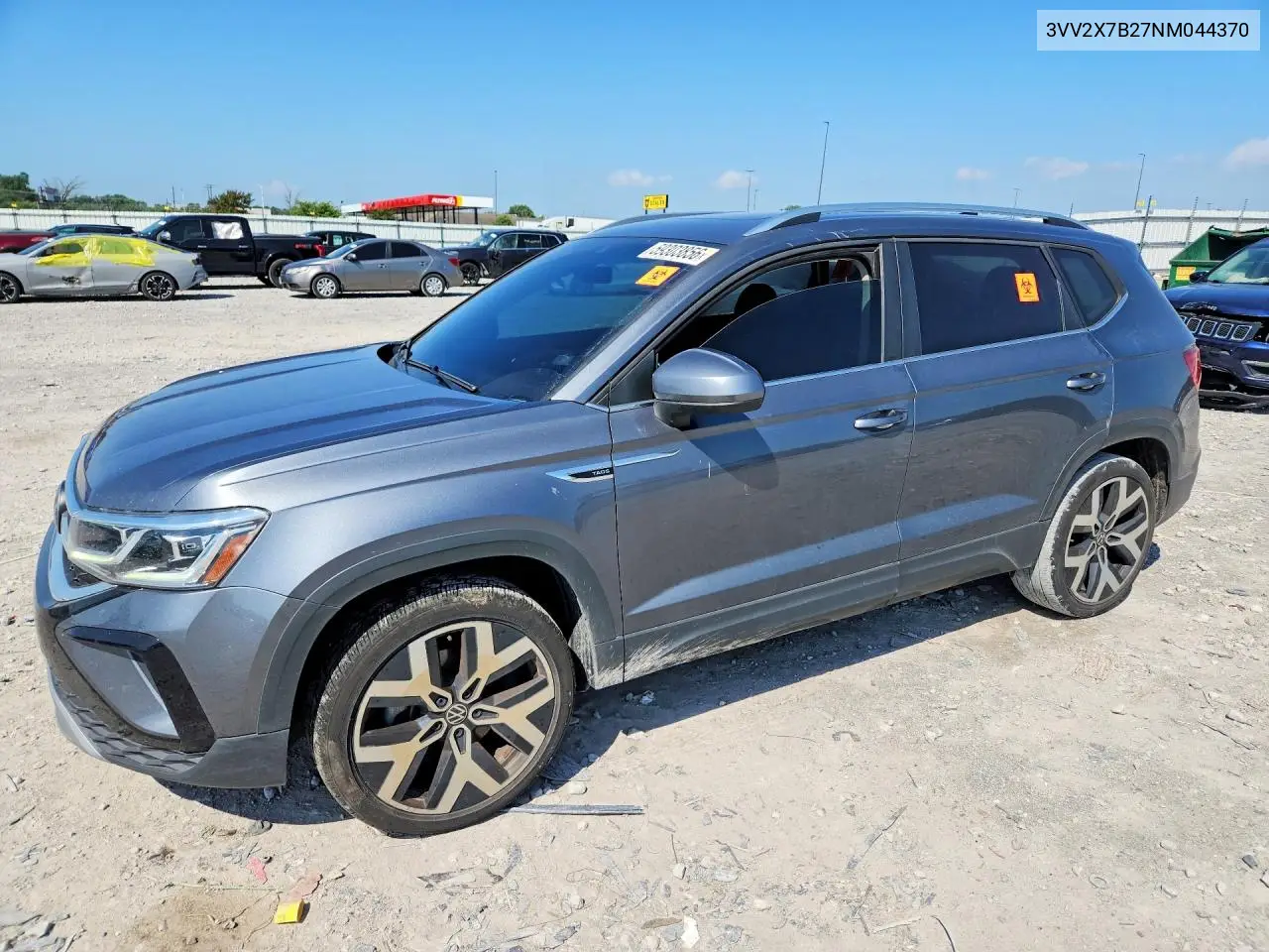 2022 Volkswagen Taos Sel VIN: 3VV2X7B27NM044370 Lot: 59303856