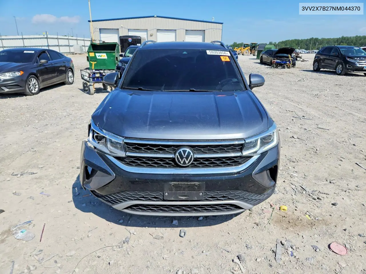2022 Volkswagen Taos Sel VIN: 3VV2X7B27NM044370 Lot: 59303856
