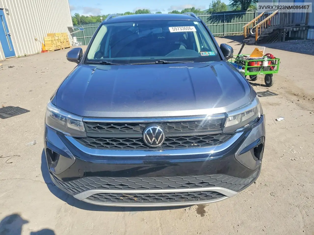 2022 Volkswagen Taos Se VIN: 3VVRX7B23NM086467 Lot: 59733606