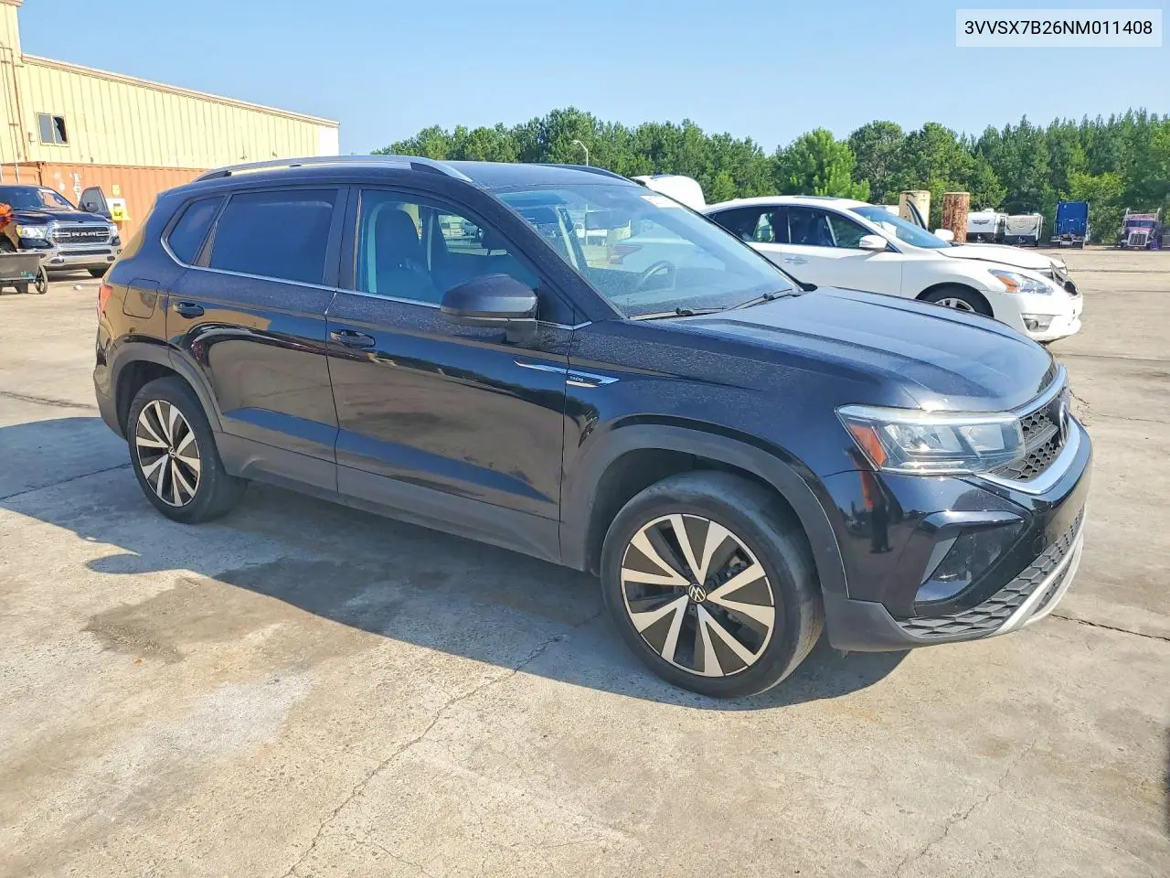 2022 Volkswagen Taos Se VIN: 3VVSX7B26NM011408 Lot: 59797796