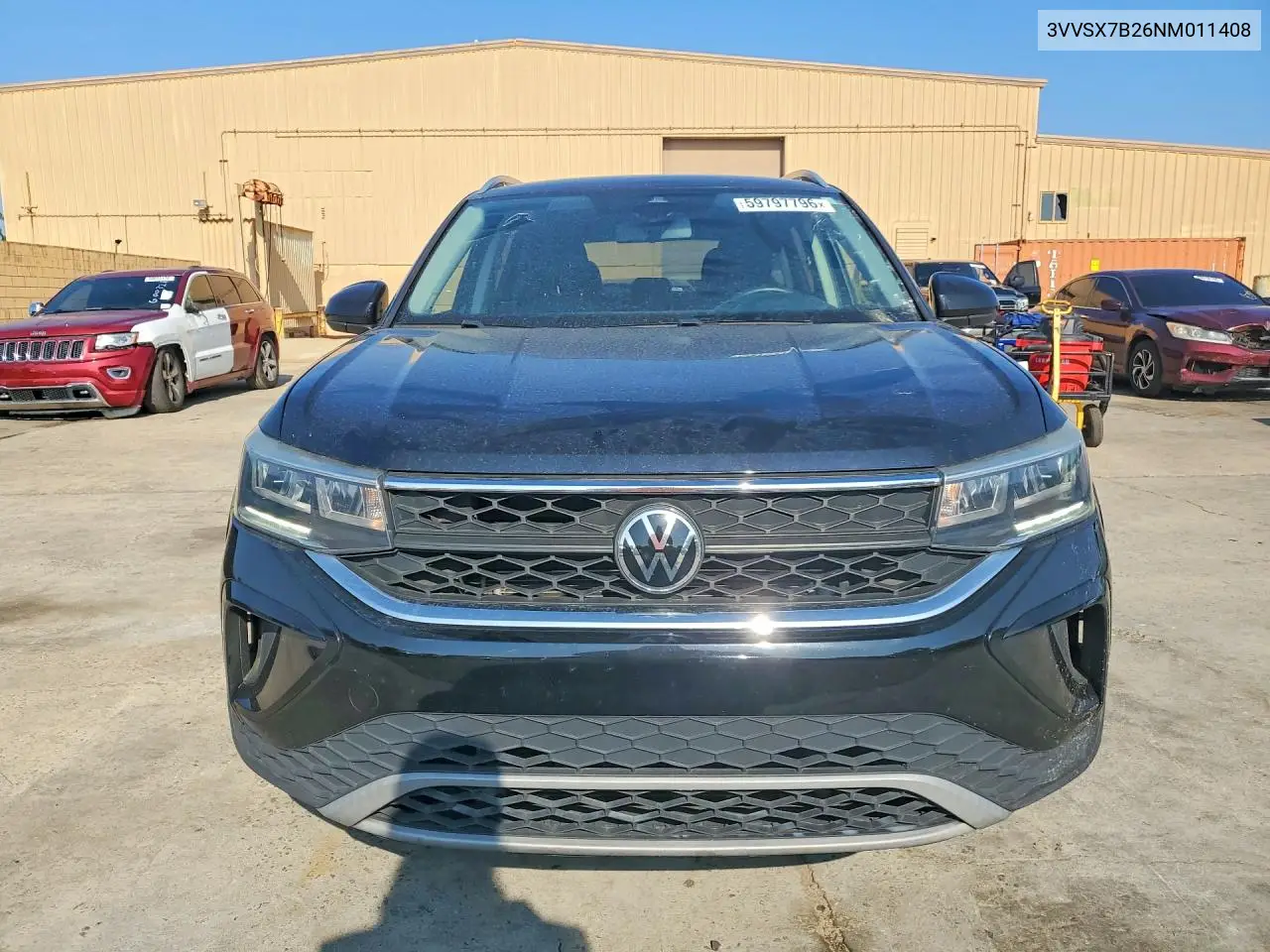 2022 Volkswagen Taos Se VIN: 3VVSX7B26NM011408 Lot: 59797796
