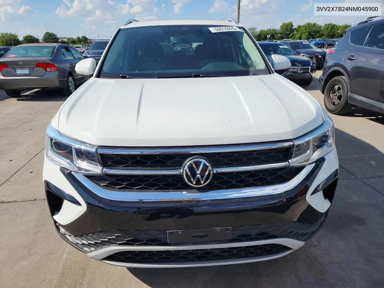 2022 Volkswagen Taos S VIN: 3VV2X7B24NM045900 Lot: 60010226