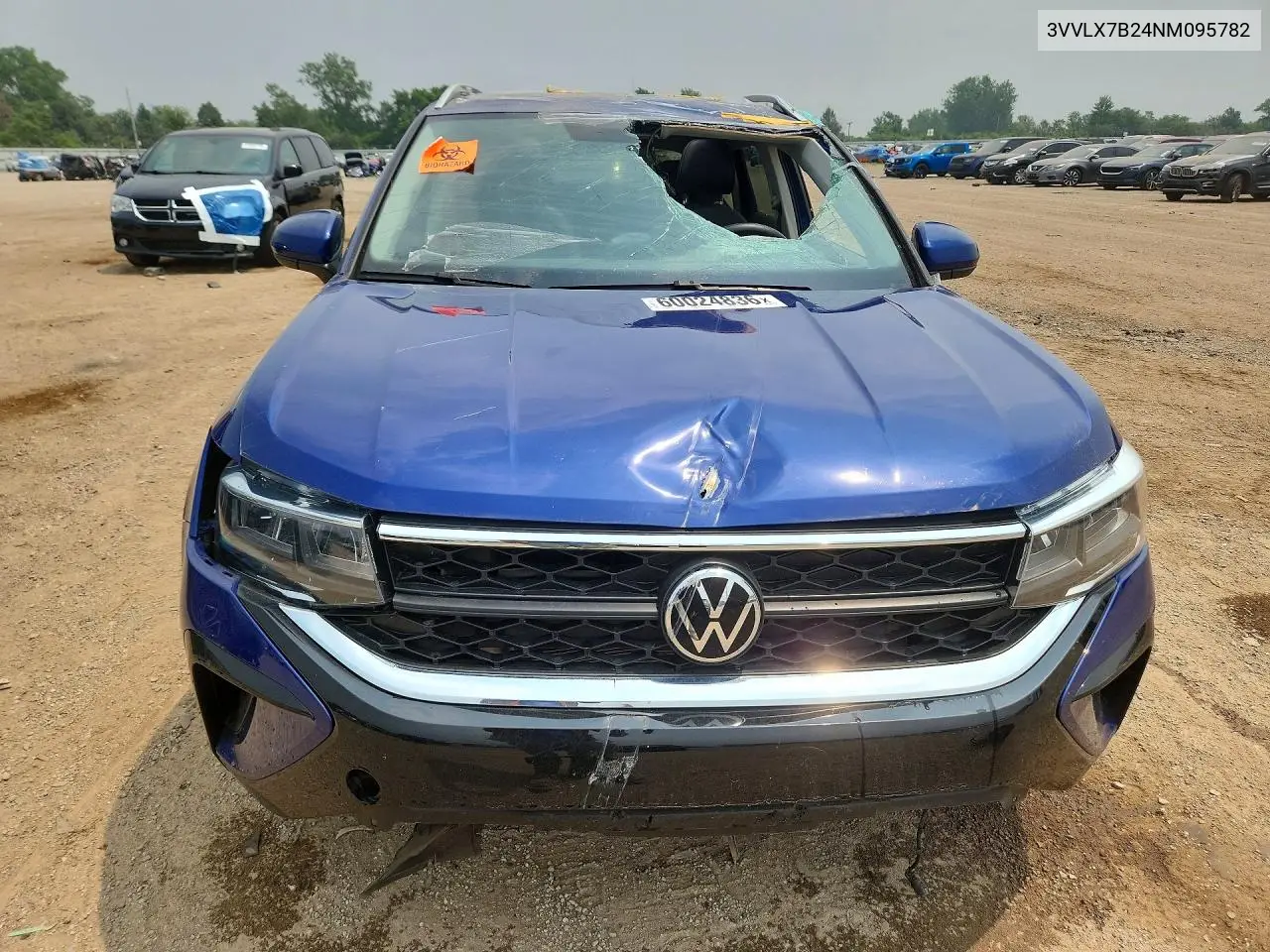 2022 Volkswagen Taos Se Iq Drive VIN: 3VVLX7B24NM095782 Lot: 60024836