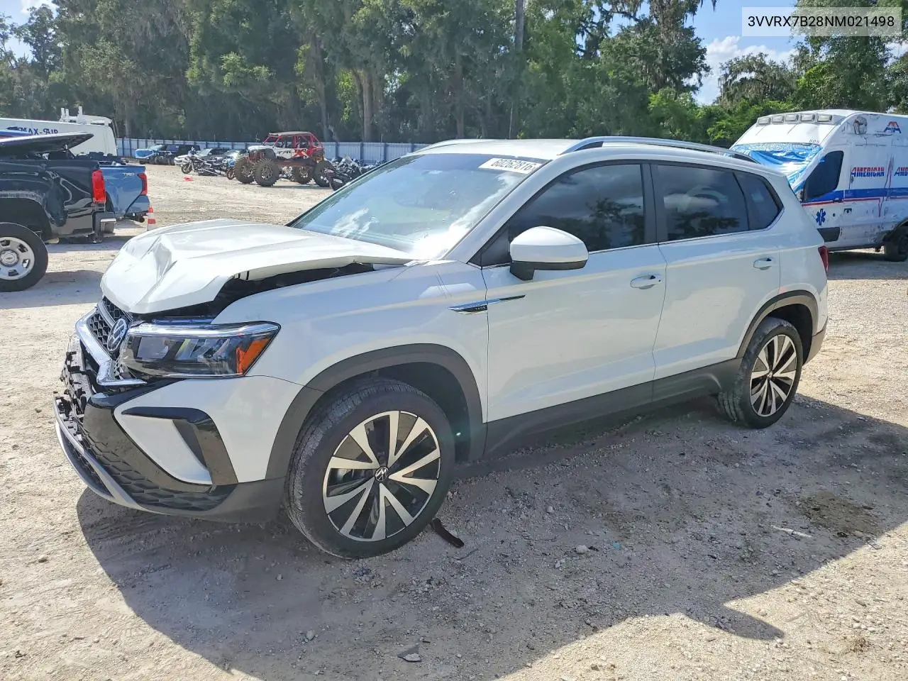 2022 Volkswagen Taos Se VIN: 3VVRX7B28NM021498 Lot: 60262816